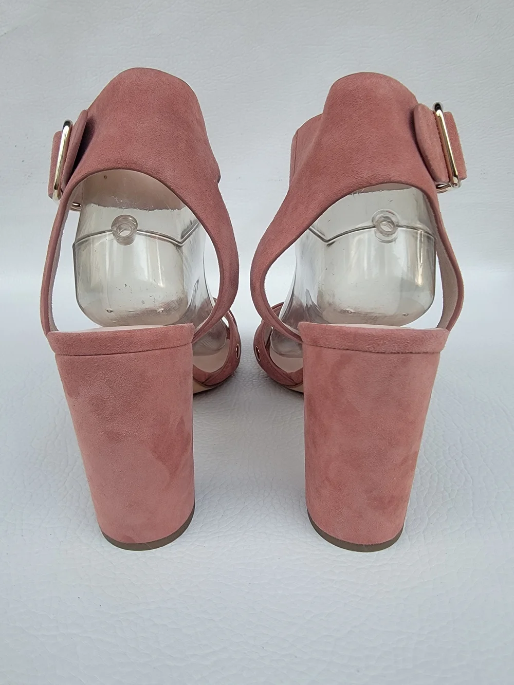 Kate Spade Pink Leather Ankle Strap Heels Womens Sz 11 The shoes show signs of n